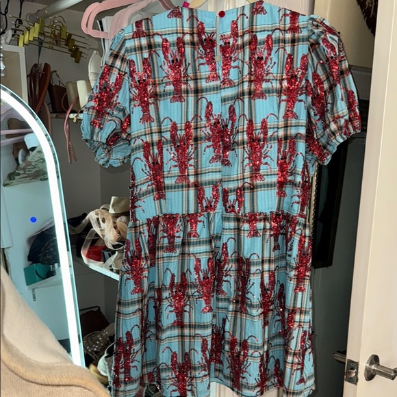 Queen of Sparkles plaid crawfish dress - Picture 6 of 7